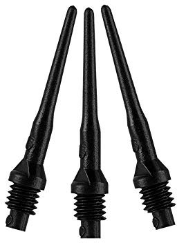 Viper Dart-Zubehör: Tufflex II 2BA Gewinde, weiche Spitze, Schwarz, 500 Stück