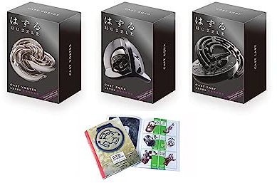 Cast Huzzle Puzzle Geschenkset No.6 Laby, Equa, Vortex - SG 5 und dt. Cast Katalog