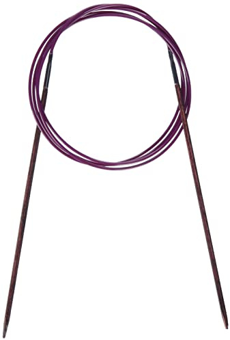 KnitPro 120 cm x 3 mm Cubics Fixed Circular Needles, Rosewood