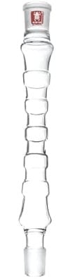 KAYA Juncus Shisha Glas-Schaft mit 29.2 (männlich) > 29.2 Schliff (weiblich), Länge 34cm, ohne integriertes Tauchrohr
