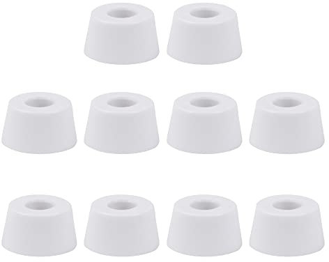 CNBTR 10 Stück Gummifußmatte 25 x 20 x 13 mm weiß für Elektrogeräte, Instrumente, Tische und Stühle, Möbel, mechanische Ausrüstung