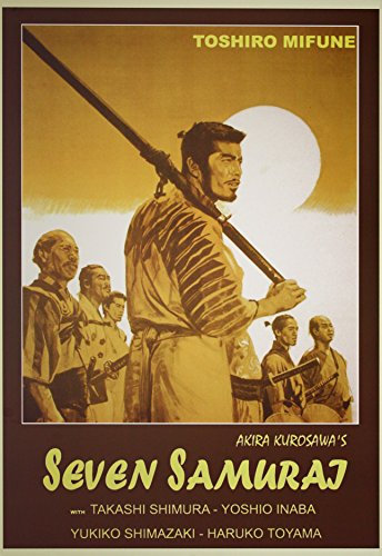 Movie Poster Sieben Samurai - Akira Kurosawa - Größe: 70 x 100 cm