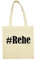 Reifen-Markt Tasche #Rehe Größe 38x42 Farbe Natur Druck Schwarz