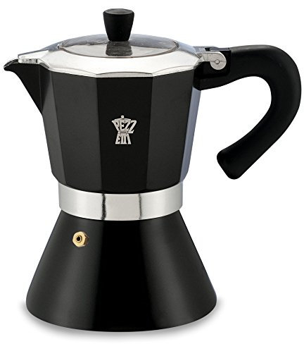 Pezzetti Mocha Espresso Maker Coffee Maker for 6 Cups – Assorted Colours black