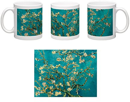 DìMò ART Tazza in Ceramica Personalizzata Mug Vincent Van Gogh Mandorlo in Fiore