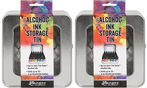 Tim Holtz Alcohol Ink Storage Tins - Pack of Two Tins