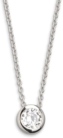 XENOX® Zarge Halskette - Damen Halskette aus hochwertigem 925/- Sterlingsilber mit Zirkonia Stein | XS7281