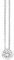 XENOX® Zarge Halskette - Damen Halskette aus hochwertigem 925/- Sterlingsilber mit Zirkonia Stein | XS7281