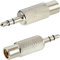 zdyCGTime Adattatore da RCA a 3,5 mm audio TS da 3,5 mm, spina mono maschio a RCA femmina.2 pezzi 3-Pole