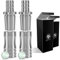 DILAW Shisha V2A Edelstahl Adapter Schlauchadapter 18/8 Schliff Set 2-teilig Universal Hookah Wasserpfeife Menge:2er Pack, Farbe:Silber Edelstahl
