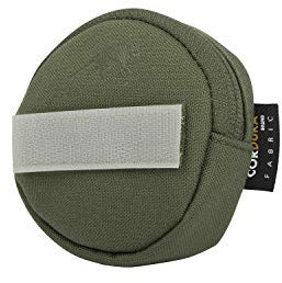 Tasmanian Tiger TT Tac Pouch Round VL Beschriftbarer Rucksack Zusatz-Taschen Organizer Rund mit Klett-Rückseite 8 x 8 x 2 cm (Oliv)