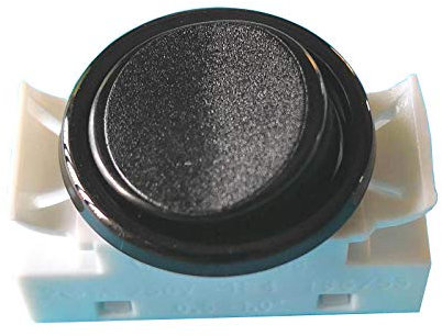 OJ-336 Lot de 6 interrupteurs ronds à bouton-poussoir pour lampadaires et lampes de table 250 V Noir