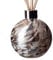 Amelia Art Glass Reed Diffuser Sphere - Silver & White