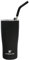 HYDRAFLOW Capri - 20oz Tumbler with Straw - Triple Wall Vacuum Insulated Tumbler - Insulated Smoothie Cup - Stainless Steel Tumbler - Reusable Tumbler with Lid - (Powder Black)