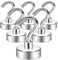 Neosmuk Ganchos magnéticos, 15 kg + Cruise Essentials Gancho base mecanizada CNC, ideal para parrilla, toalla, cocina, soporte de puerta, llaves, hogar, oficina, nevera