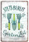 Blechschild Stets bereit Gartenzeit - Metallschild mit witzigen Spruch für Garten Meister und Meisterinnen - Retro Deko Schild für Balkon Terrasse Gartenhaus Laube Hobbykeller Geräteschuppen - 20x30cm