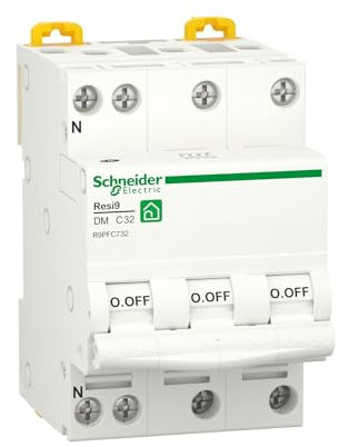 Schneider Electric - Resi9 - disjoncteur modulaire - 3P+N - 32A - courbe C - peignable - R9PFC732