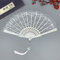 Handfächer Spitze,Fächer Hochzeit,Vintage FaltbHandfächer Spanische Viktorianischen Faltfächer für Abkühlung im Sommer,Hochzeiten,Geburttag,Party,Halloween Karneval,Fasching,Tanzen Hand Fan,Weiß