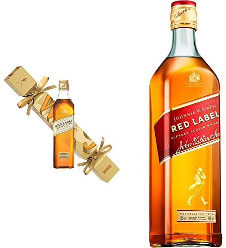 Johnnie Walker Gold Label Reserve Blended Scotch Whisky 20cl Cracker & Johnnie Walker Red Label Blended Scotch Whisky 700 ML
