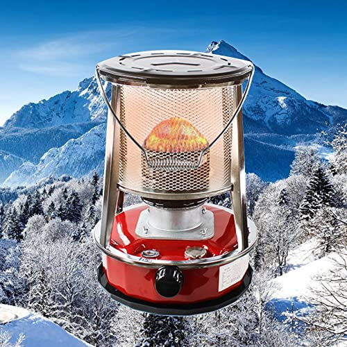 ZJTY 4.5L Petroleumofenheizung, Tragbarer Outdoor-Kerosinofenbrenner aus Edelstahl, Camping-Gasherd
