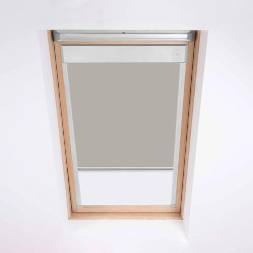 Roof Blinds for Keylite Roof Windows, Blackout Blind, Window Code 05 Stone | Our energy efficient thermal roof blinds are a perfect fit everytime