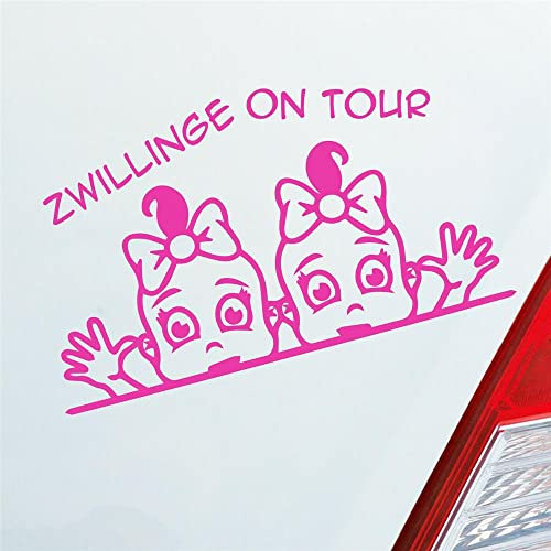 Hellweg Druckerei Auto Aufkleber Zwillinge on Tour Board Baby Mädchen
