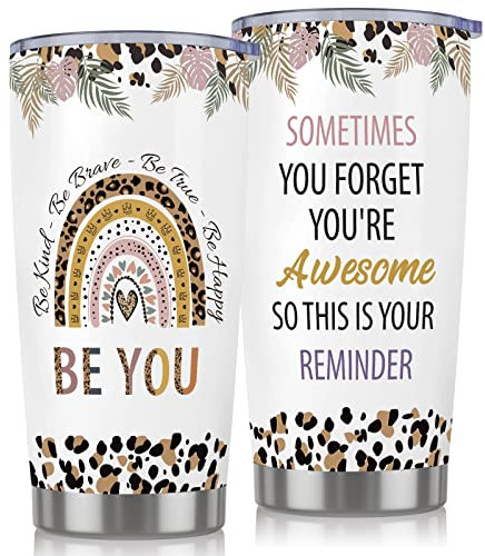 Birthday Gifts for Women Her, Practical You are Awesome Gifts for Women, Insulated Wine Tumbler Coffee Cup Travel Mug Gifts Thank You Gifts Get Well Soon Gifts for Women Best Friends Sister Bestie Mum