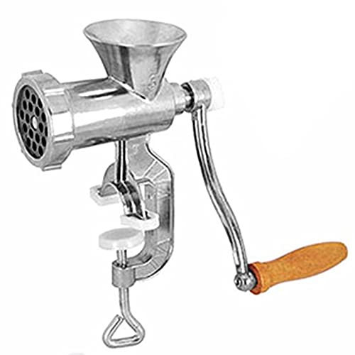 Manueller Fleischwolf mit Handkurbel, Handkurbel Wurstfüller Aus Aluminiumlegierung, Bequeme Drehung für Küche und Restaurant Zum mAhlen von Gemüse und Obst
