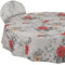 Stoff Tischdecke Tischwäsche Textil Tischtuch Baumwolle Polyester Gewebe abwaschbar pflegeleicht, in rund oval eckig Flora Rund 100cm Schnittkante