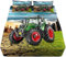Auto Spannbettlaken 90x200cm Kinder Jungen Spannbetttuch Zugmaschine Karikatur,matratzenschoner Jugendliche LKW Traktor, Bettlaken (A,90 x 200 cm)