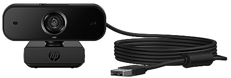 HP 430 FHD Webcam - USB External Camera Plug & Play with Dual Microphones and Privacy Shutter for Computer, Laptop, and Chromebook - Zoom Compatible,