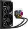 upHere Aio Wasserkühlung 240mm,All-in-One Wasserkühlung Pc,mit Wasserblock ARGB Drehkopf und dualer 120mm PWM Lüfter,Intel LGA 2011/2066(X79/X99 motherboards)und AMD AM5/AM4 kompatibel,Schwarz,P240K.