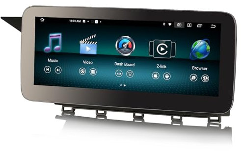 Erisin 10.25 8-Kern 4GB+64GB Android 12 Autoradio GPS Navi für Mercedes-Benz GLK-Class X204 mit NTG 4.5 System Unterstützt IPS OEM Bluetooth 5.0 DAB+ Kabelloses CarPlay Android Auto DSP WiFi