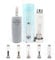 Myga Clear Quartz Crystal Water Bottle - 500ml Glass Drinks Bottle with Natural Healing Crystal & Neoprene Sleeve for Wellness & Self-Care - Gemstone: Clear Quartz