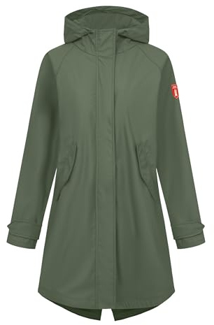 derbe Damen Regenjacke Traveby Plain - Grün 40