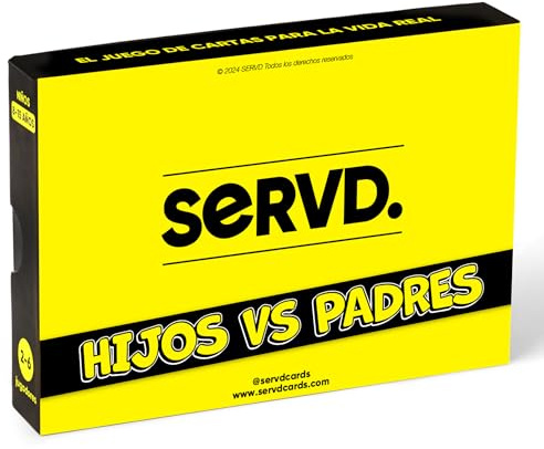 SERVD - Hijos vs Padres - El divertidísimo Juego de Cartas Familiar para la Vida Real