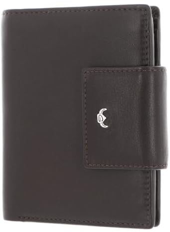 Golden Head Leder Geldbörse Dublin RFID Protect Kombischeintasche mit Riegel 1238 Braun Dunkelbraun