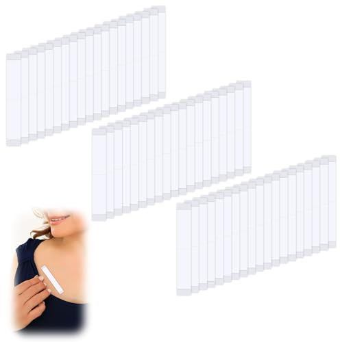 Adhésif Double Face Extra Fort pour Vêtements, Transparent Fashion Body Tape- 72 PCS Haute Qualité Ruban Adhésif Médical en PET, Doux- Non Irritant pour la Peau, Adhésion Tout au Long de la Journée