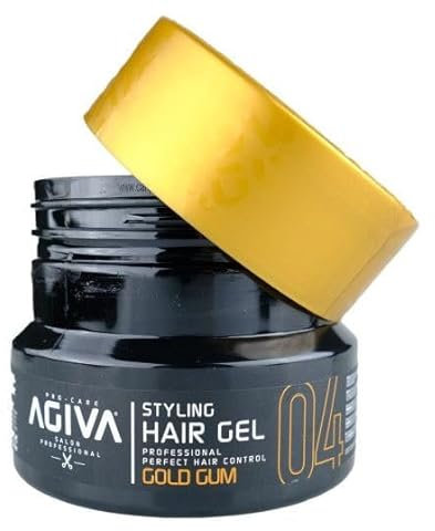 Agiva Styling Haar-Gel Gold Gum 700 ml, Starker Halt, Glänzendes Finish, Für Kreative Frisuren