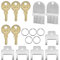 AYWFEY Toilet Tissue & Soap Dispenser Key Set, 12 Pcs Universal Paper Towel Dispenser Keys, Cat 74 Keys, 770301 Key Compatible with Waffle, Janitor Bobrick, Kimberly Clark Toilet Paper Dispenser