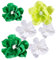 NQEUEPN 6stk Papierblumen Deko, Papierblumen-Dekorationen für Die Wand Apapierblumen Künstliche Blumen Seidenpapier Blumen Deko Abschlussfeiern Jubiläen(Grün, Hellgrün, Weiß)