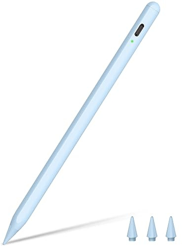 Pencil 2ª Generación 10 min Carga Rápida 2025 Lápiz Profesional para iPad con Rechazo e Inclinación Palma Lápiz Stylus Pen para iPad 6-11, Air 3-5/M2/M3, Mini 5-6, Pro M4