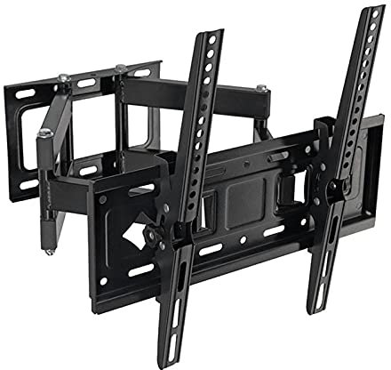 Support mural pour téléviseur à mouvement complet pour la plupart des téléviseurs à écran plat/LED/4K de 26 à 65 pouces, support de montage pour téléviseur à double pivot articulé, VESA max. 400 x 40
