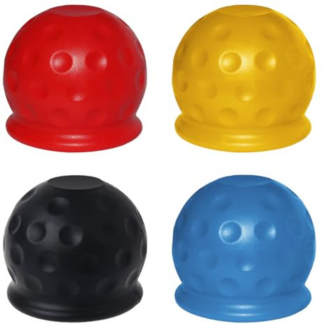 4 Stück Gummi Anhängerkupplung Abdeckung, 50 mm Anhängerkupplung Schutzkappe Kugelabdeckung für Universell, Gummi Abdeckung Anhängerkupplung Kfz Kugelkopf für Schutz des Kugelgelenks des Anhängers