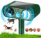 Ultrasonic Cat Repellent, Ultrasonic Solar Animal Repellent, Cat Repellent Garden Solar Powered Waterproof with Motion Sensor, Outdoor Animal Repeller for Garden Yard Cats, Dogs, Wild Animals