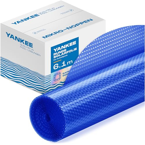 Yankee Solarplane Rund Ø 610 cm Erwaermung Poolabdeckung Blau