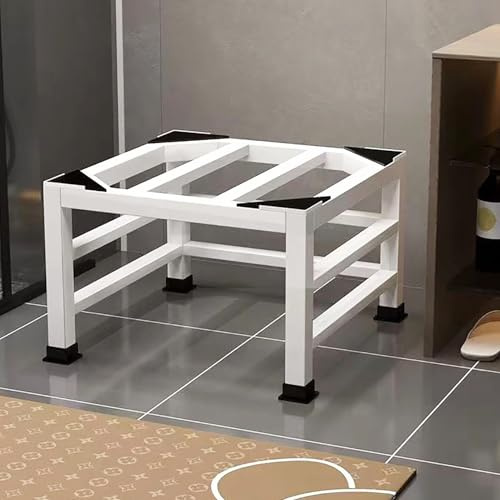 GAOXIAO Adjustable Washing Machine Base, Adjustable Base for Dishwasher Freezer Fridge Kitchen Cabinet and Static Household Appliances 45-60CM Universal with 4 Sturdy Feet White 60 x 60 x 30cm