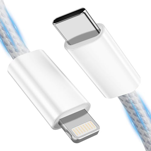 Zestiq USB C auf Lightning Kabel 1M, [MFi Zertifiziert] iPhone Ladekabel Schnellladekabel PD Fast Charging USB C Lightning Kabel für iPhone 14/14 Pro/Max 13 12 11 Pro XR X SE iPad MacBook Pro Air