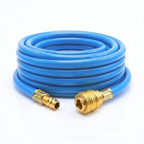GRUBENSTAHL Performance Druckluftschlauch 10m (Ø 8x13mm) – Made in Germany – Mehr Power für Schlagschrauber – Für LKW & Werkstatt – Ölfest – Inkl. Kupplung & Stecker NW 7,2