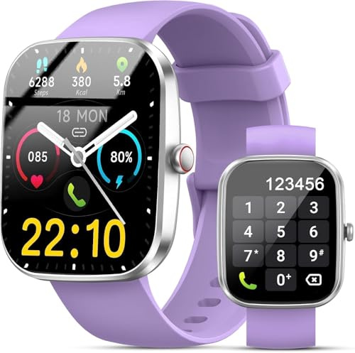 2026 Smartwatch Uomo Donna, 1.96 Smartwatch con Effettua/Risposta Chiamate, 110+ Sportive Fitness Tracker con Sonno Contapassi Cardiofrequenzimetro, Impermeabil IP68 Smart Watch per Android/iOS